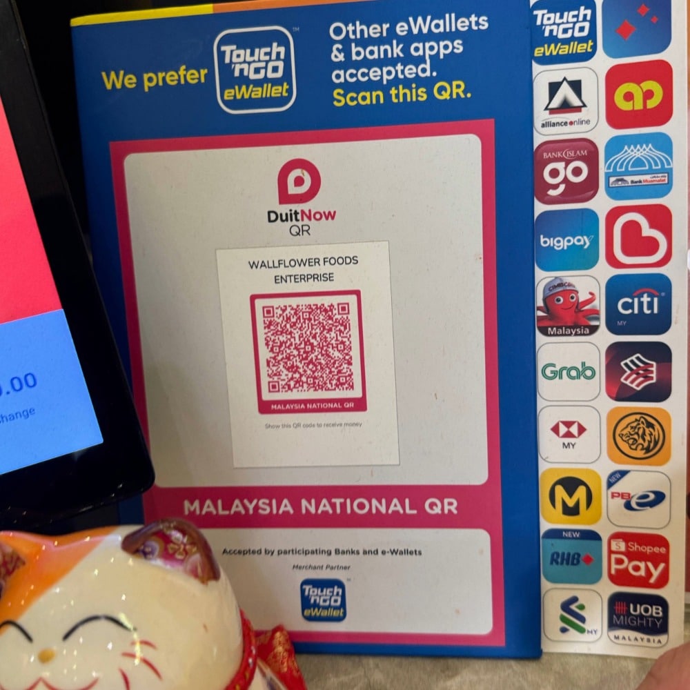 Malaysia eWallet Touch n' Go partners list and QR code