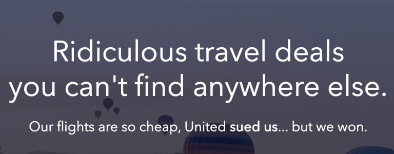 Skiplagged advertising