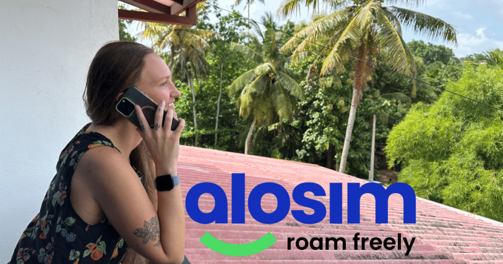 aloSIM review, me making a call