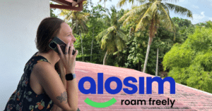 aloSIM review, me making a call