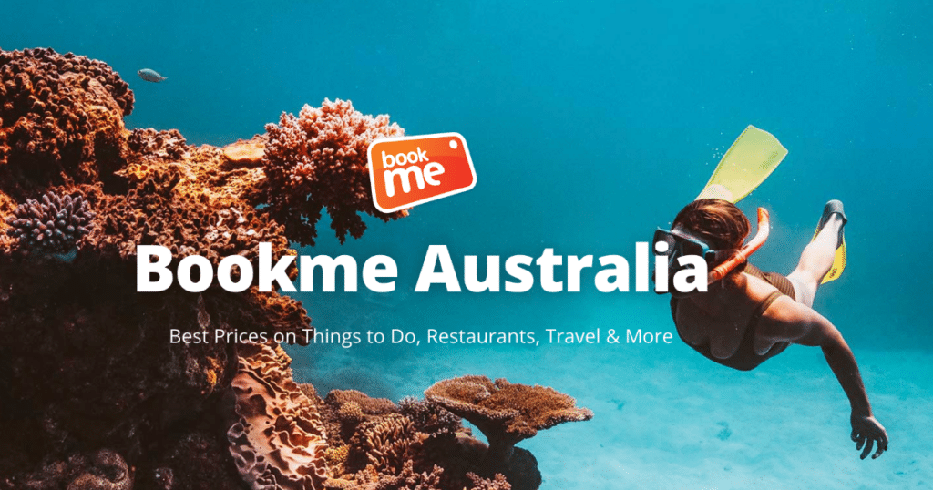 Bookme Australia banner with Great Barrier Reef