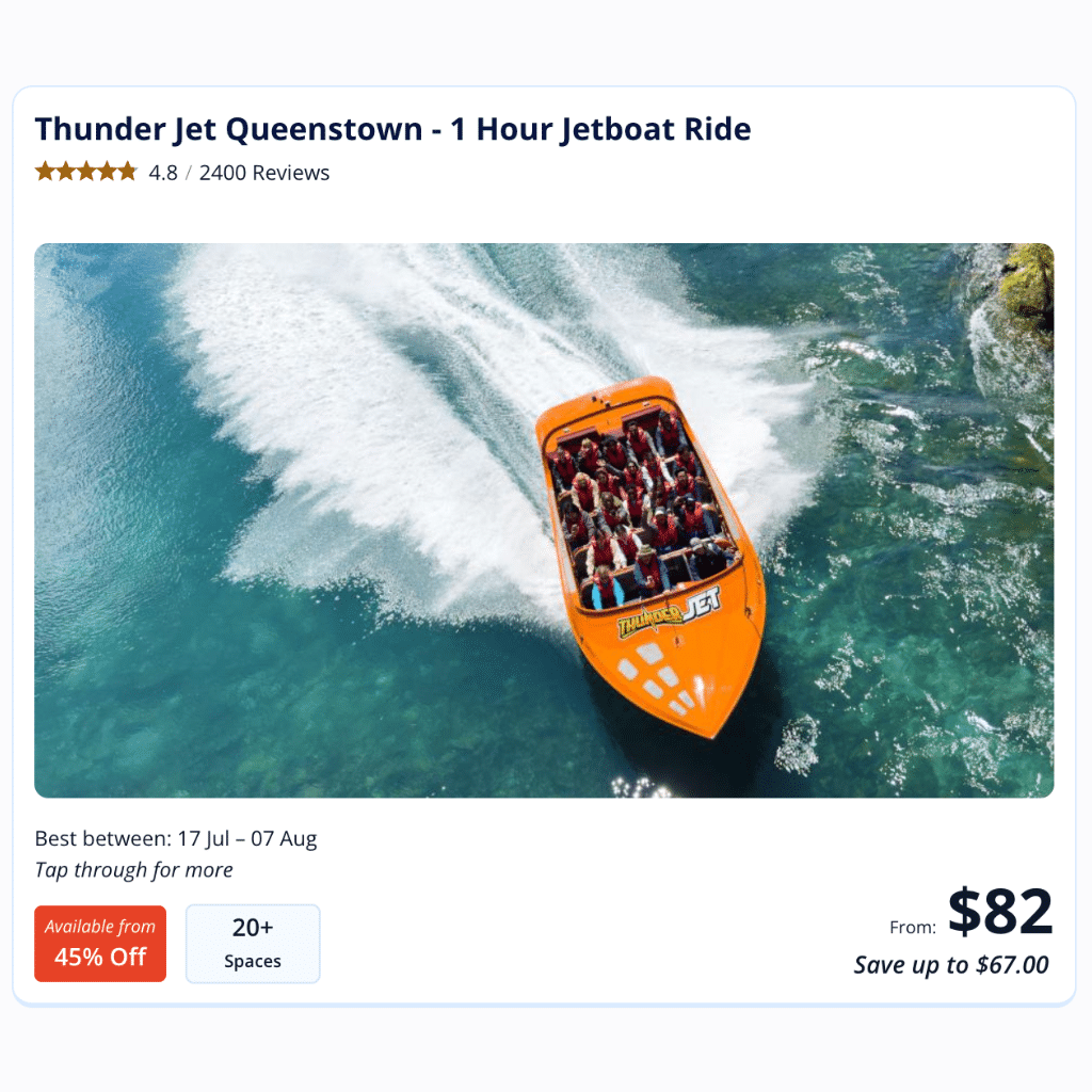 Queenstown jet boat