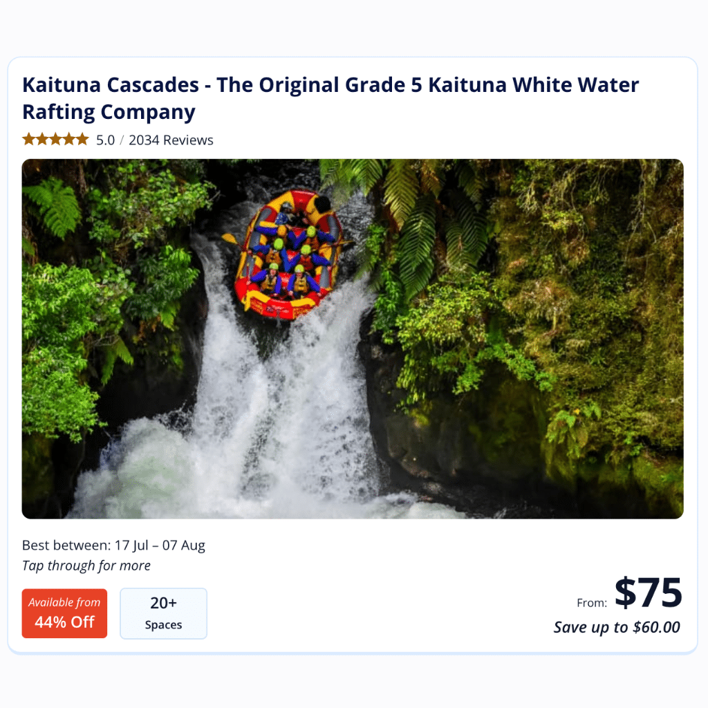 Bookme NZ Kaituna River rafting