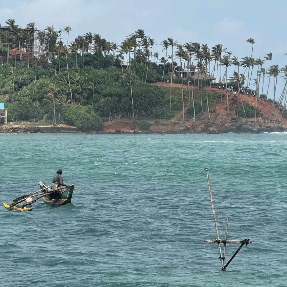Mirissa Coconut Hill and fisherman