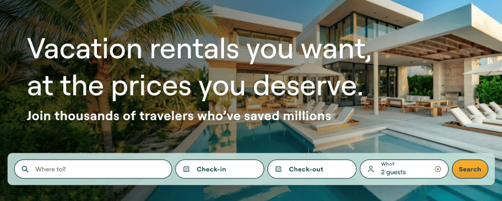Savvy vacation rental booking banner