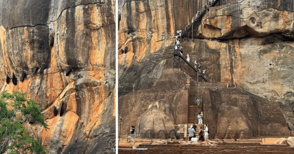 Sigiriya Lion Rock type syenite (granite)