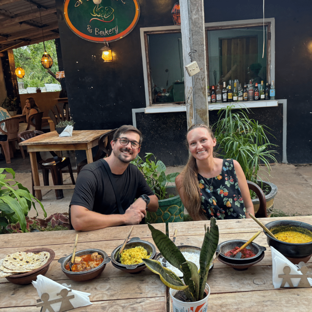 Us after our Sigiriya Cooking class at SLKafe