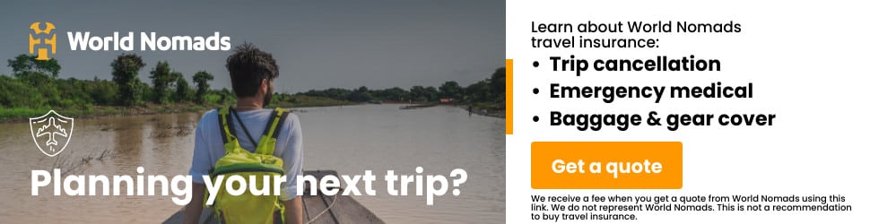 World Nomads trip insurance banner