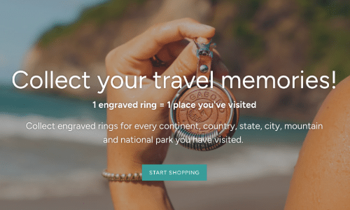 Vagabond Life banner "Collect your travel memories"