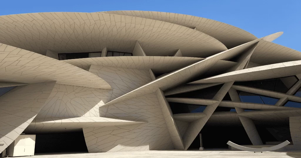 National Museum of Qatar from the outside